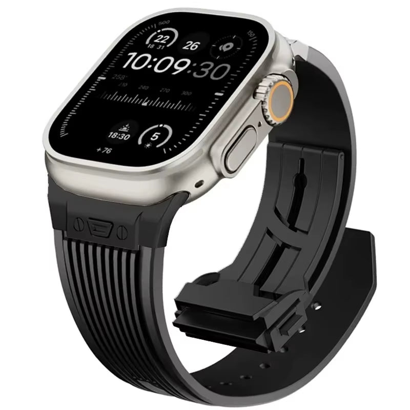 Sport Rubber Band for  Watch Ultra 3 2 49Mm Series 11 10 46Mm Soft Strap for Iwatch 9 8 7 6 5 4 SE 3 44Mm 45Mm Bracelet