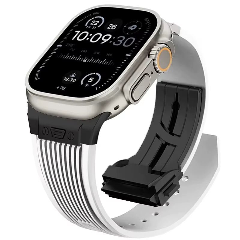 Sport Rubber Band for  Watch Ultra 3 2 49Mm Series 11 10 46Mm Soft Strap for Iwatch 9 8 7 6 5 4 SE 3 44Mm 45Mm Bracelet