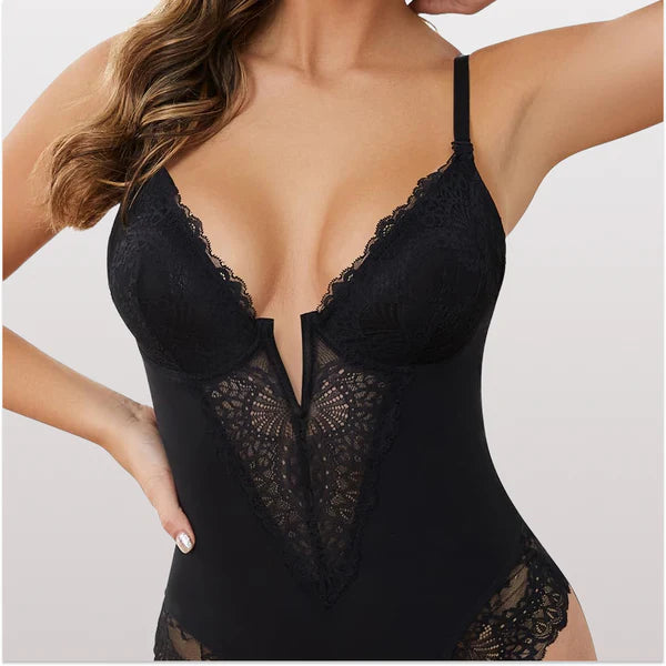 Body Modelador de Renda - Luxo Slim | + Brinde Calcinha Modeladora