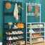 Étagère à chaussures avec cintre pour chaussures et vêtements, organisateur