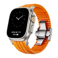 Silicone Band for  Watch Ultra3 49Mm Strap Men Sport Bracelet for Iwatch 11 10 9 8 7 6 5 4 Se 46Mm 45 44Mm Correa Watchband