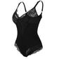 Body Feminino Renda Sensual Decote V - Shapewear Modelador Cintura de Fada