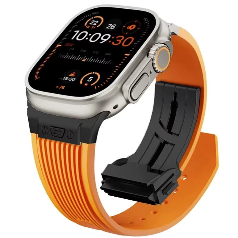 Sport Rubber Band for  Watch Ultra 3 2 49Mm Series 11 10 46Mm Soft Strap for Iwatch 9 8 7 6 5 4 SE 3 44Mm 45Mm Bracelet