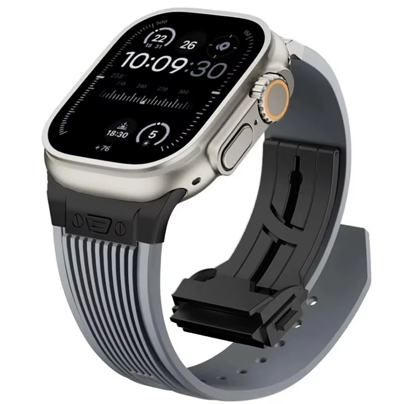 Sport Rubber Band for  Watch Ultra 3 2 49Mm Series 11 10 46Mm Soft Strap for Iwatch 9 8 7 6 5 4 SE 3 44Mm 45Mm Bracelet